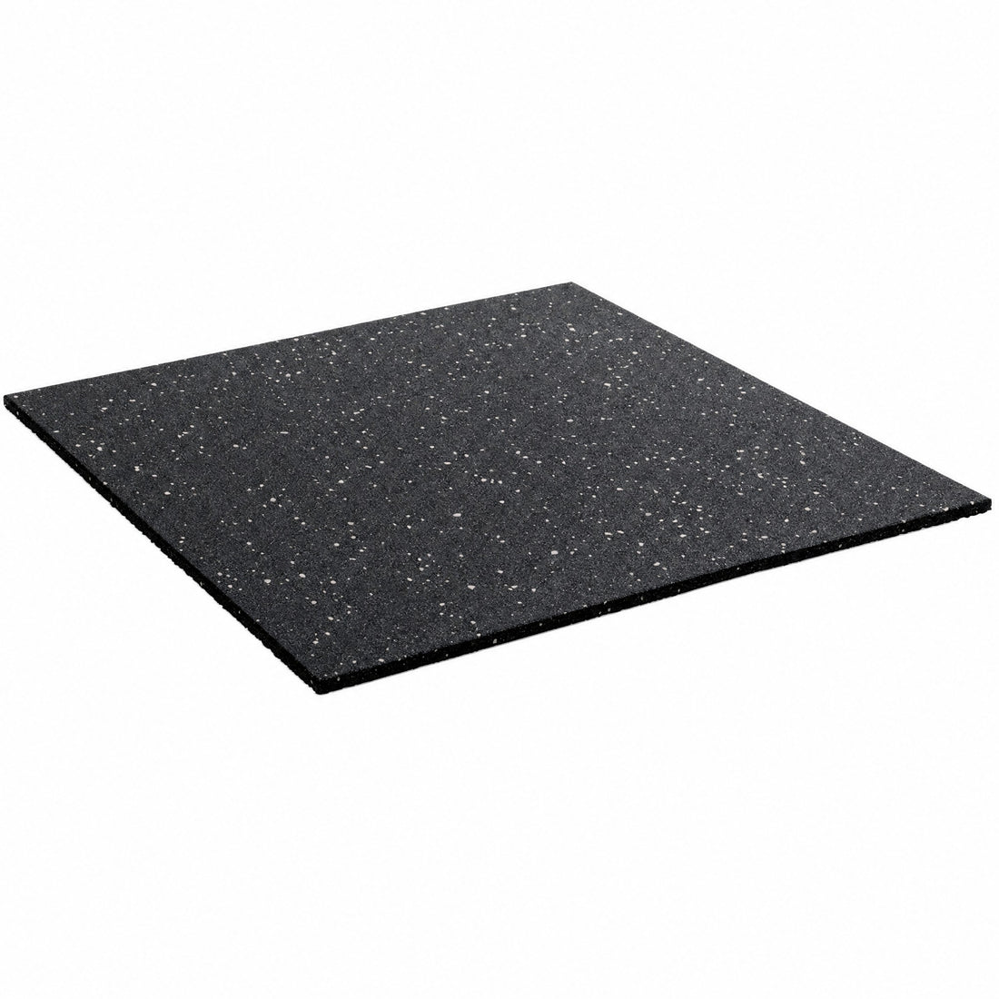 15mm white fleck rubber gym flooring mat, 1m x 1m