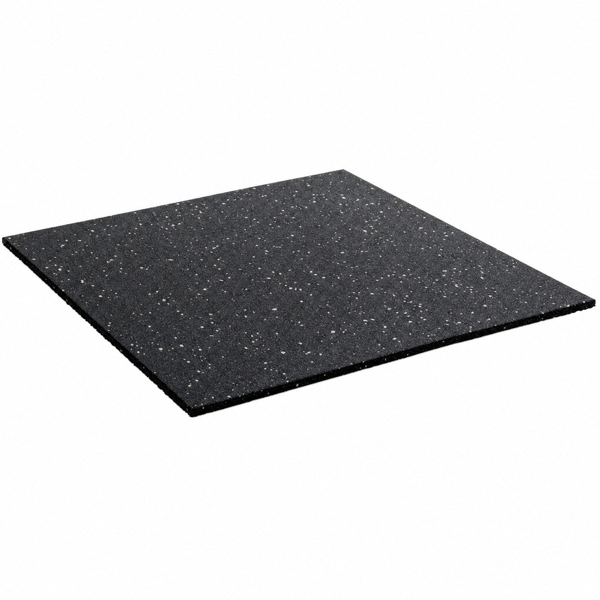 15mm white fleck rubber gym flooring mat, 1m x 1m