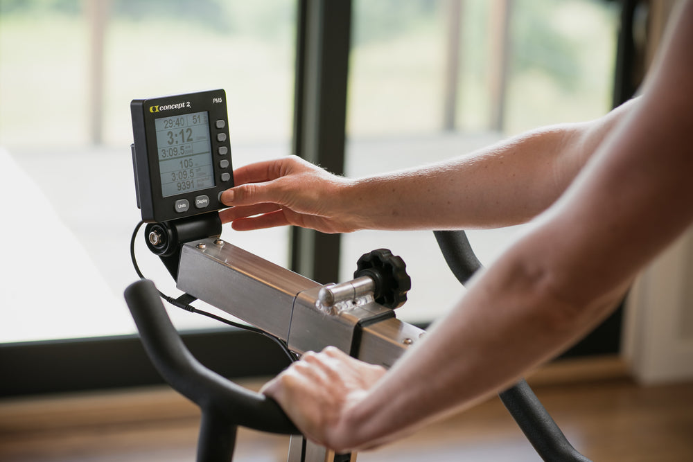 Concept2 BikeErg Exercise Bike, close-up