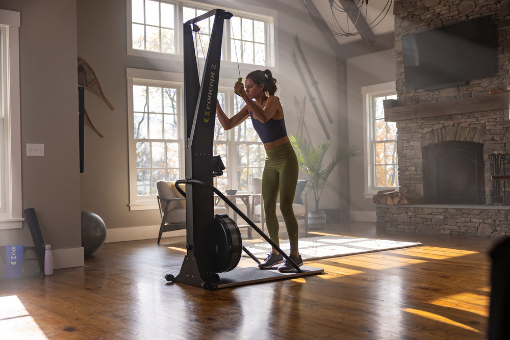 Concept2 SkiErg Cross-Country Ski Trainer, in use