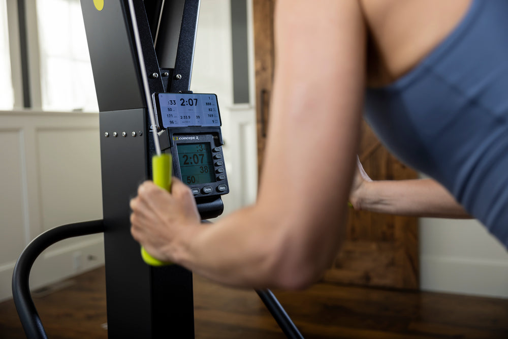 Concept2 SkiErg (w/ Stand) Cross-Country Ski Trainer, in use