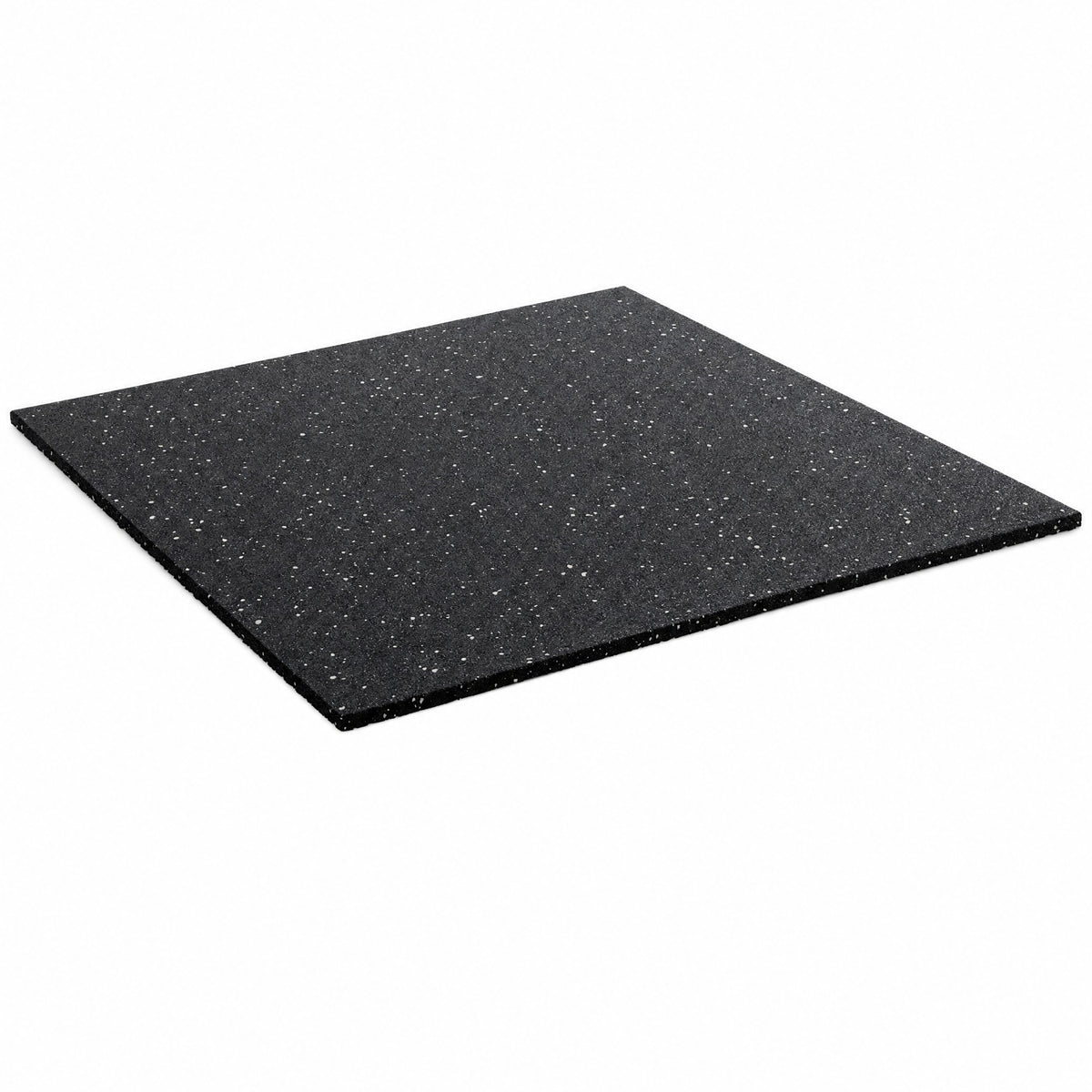 20mm white fleck rubber gym flooring mat, 1m x 1m