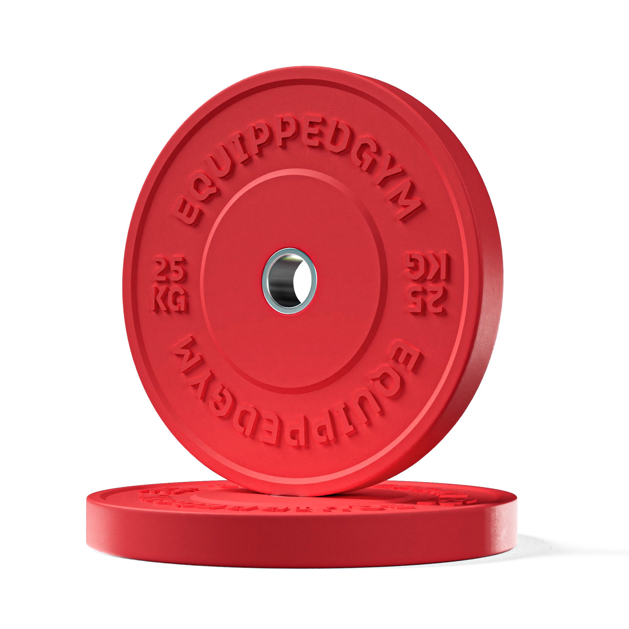 Olympic Colour Bumper Plates 5kg-25kg Set & Barbell, scale reference