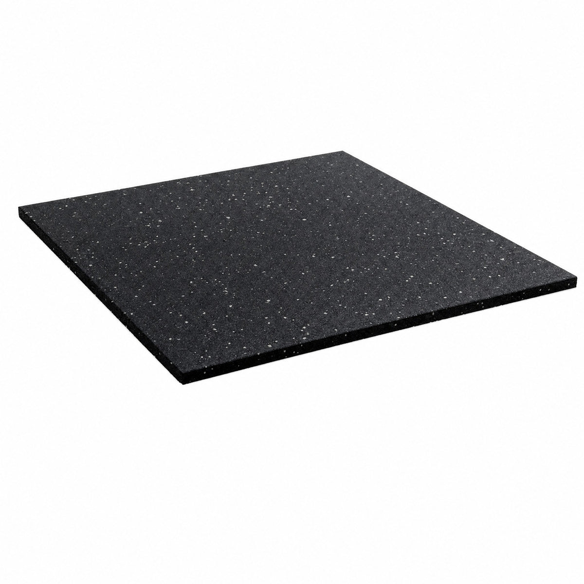 30mm white fleck rubber gym flooring mat, 1m x 1m