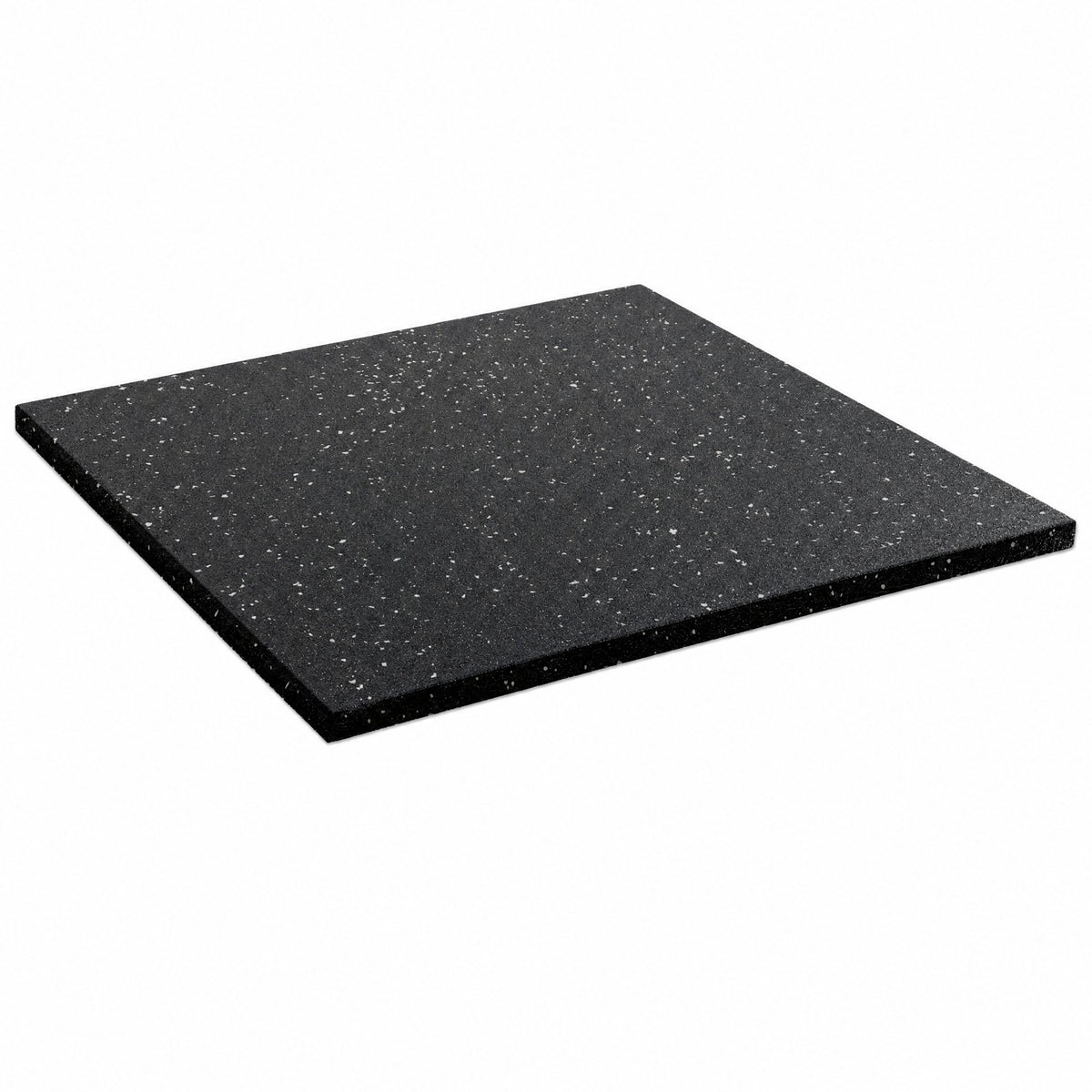 40mm white fleck rubber gym flooring mat, 1m x 1m
