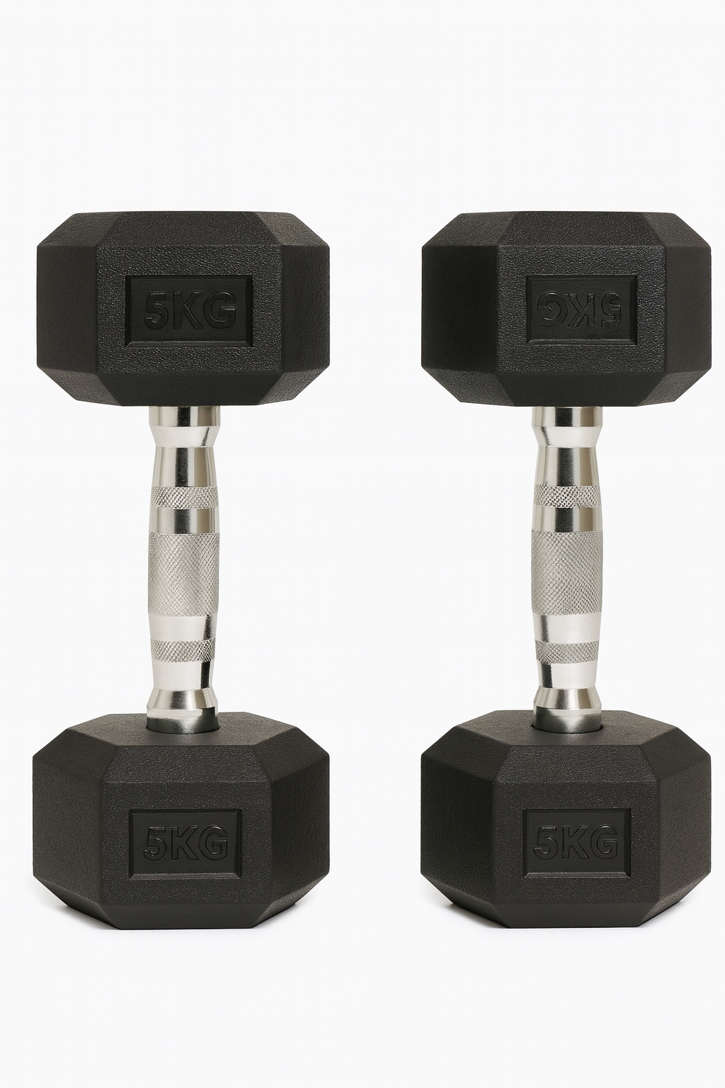Warehouse Clearence Hex Rubber Dumbbell Pairs (KG)