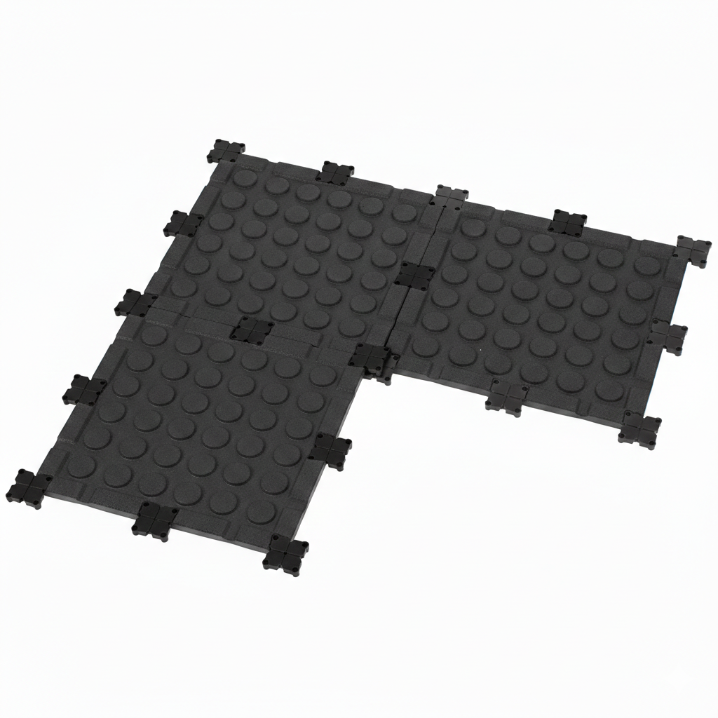 Tile Interlocking Connectors Gym Flooring