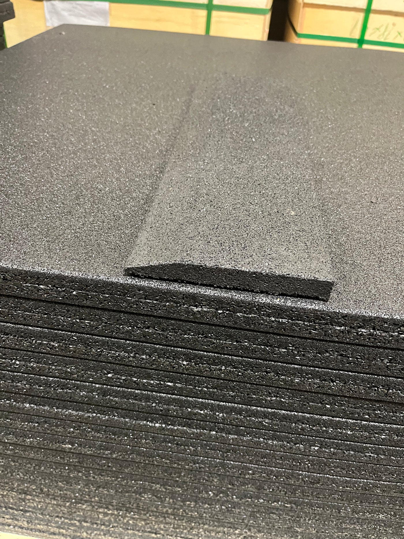 Rubber Gym Flooring Edge Ramps, feature detail
