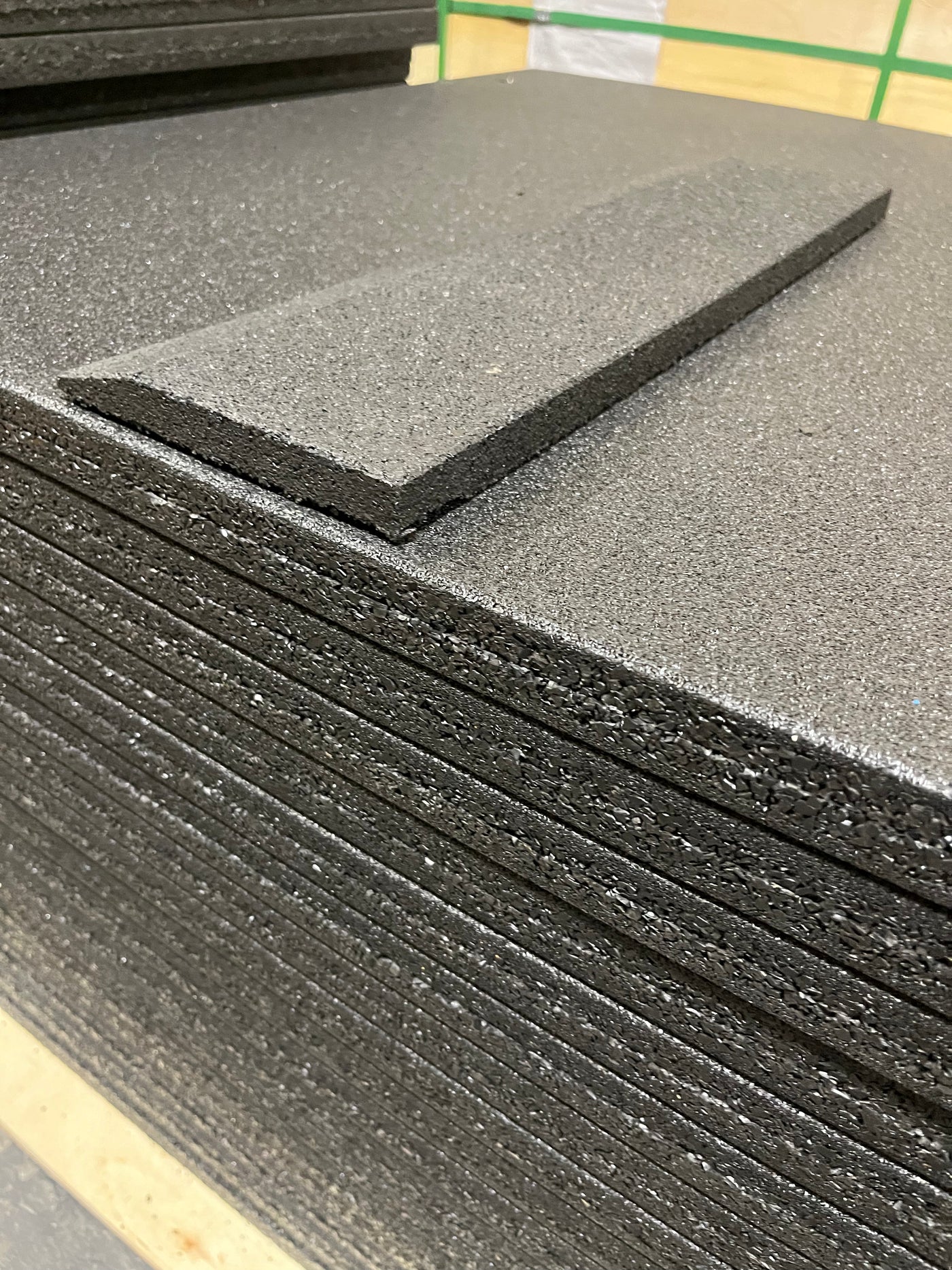 Rubber Gym Flooring Edge Ramps, in gym setup