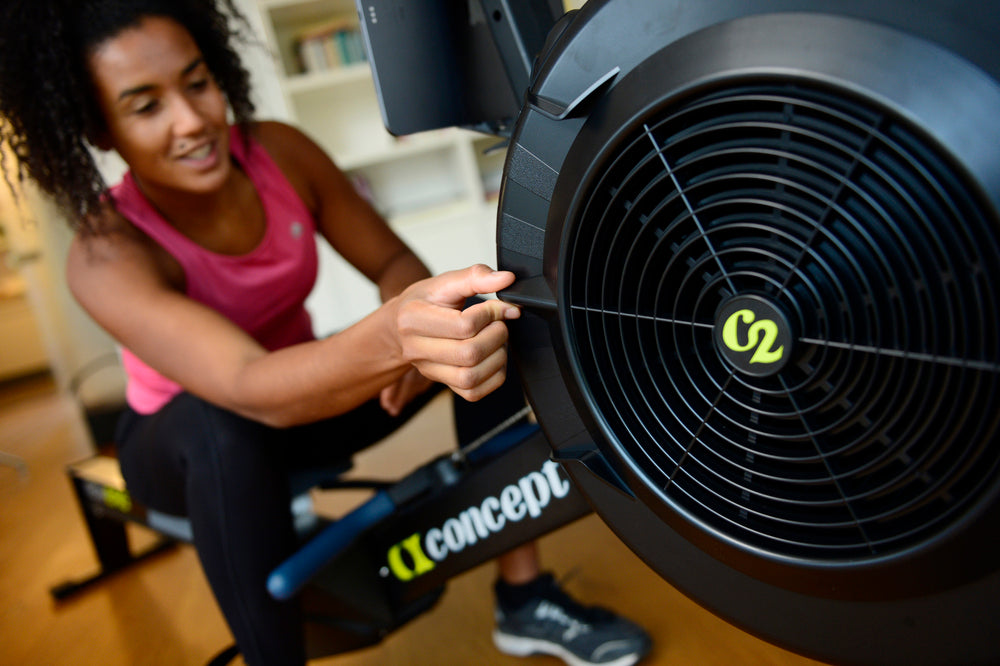 Concept2 RowErg (w/ Standard Legs) Rowing Machine, close-up