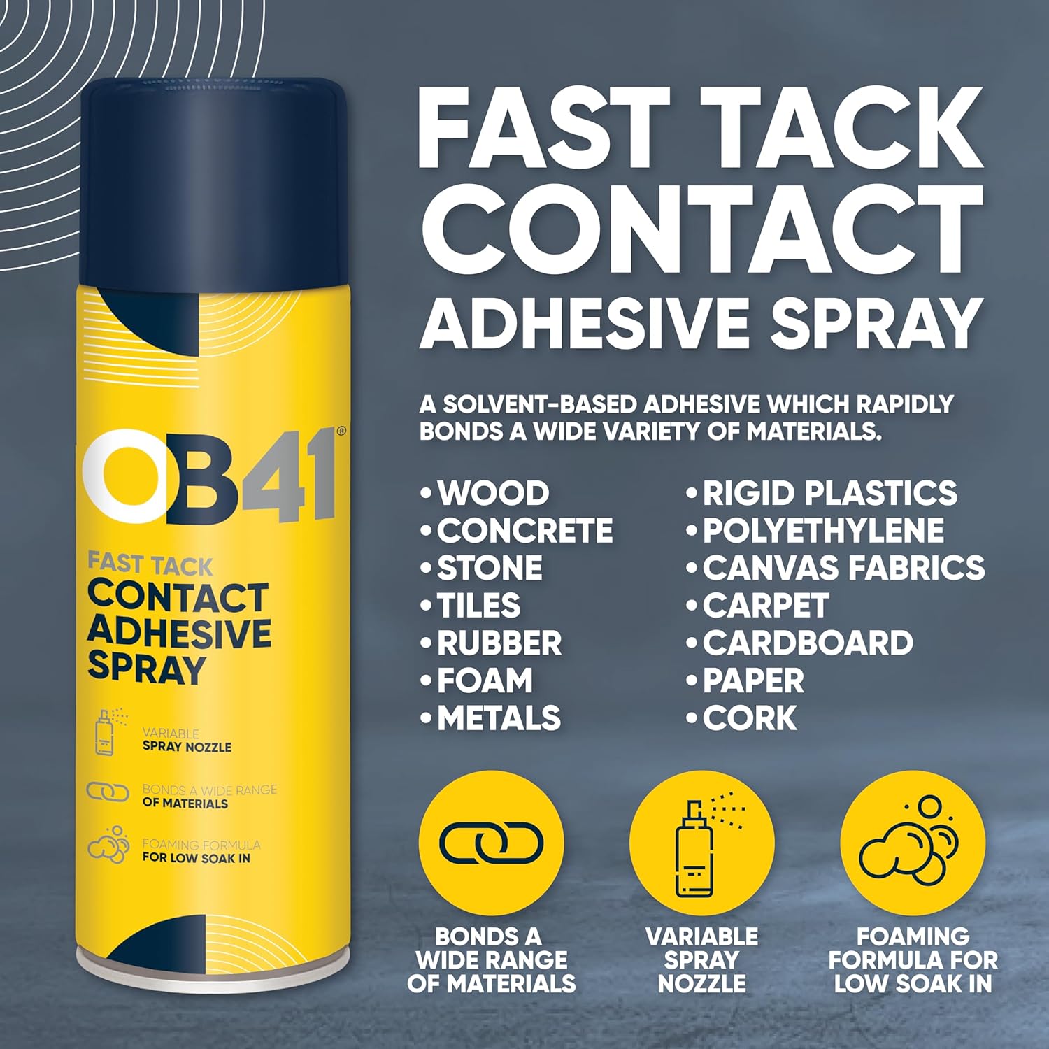 Rubber Floor Spray Contact Adhesive 500ml
