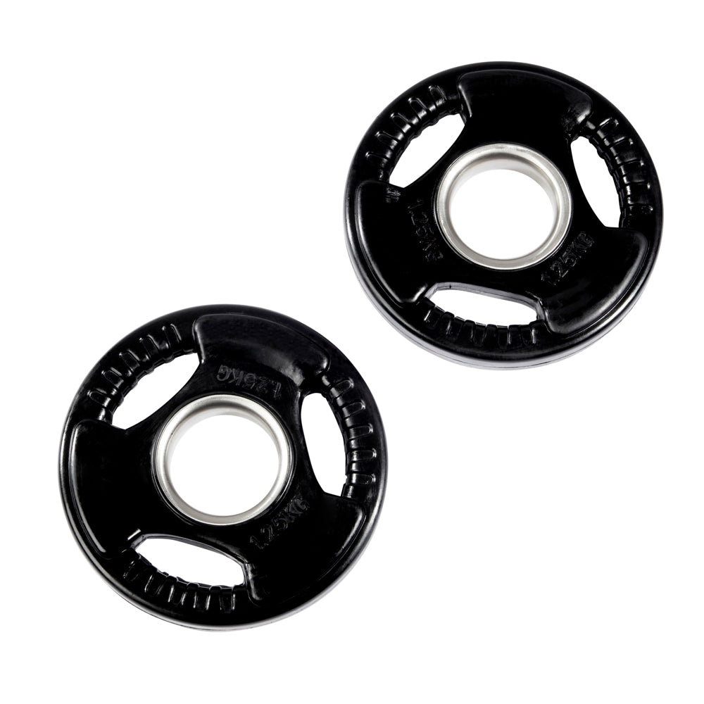 Olympic EZ Curl Bar & Tri-Grip Plates Bundle
