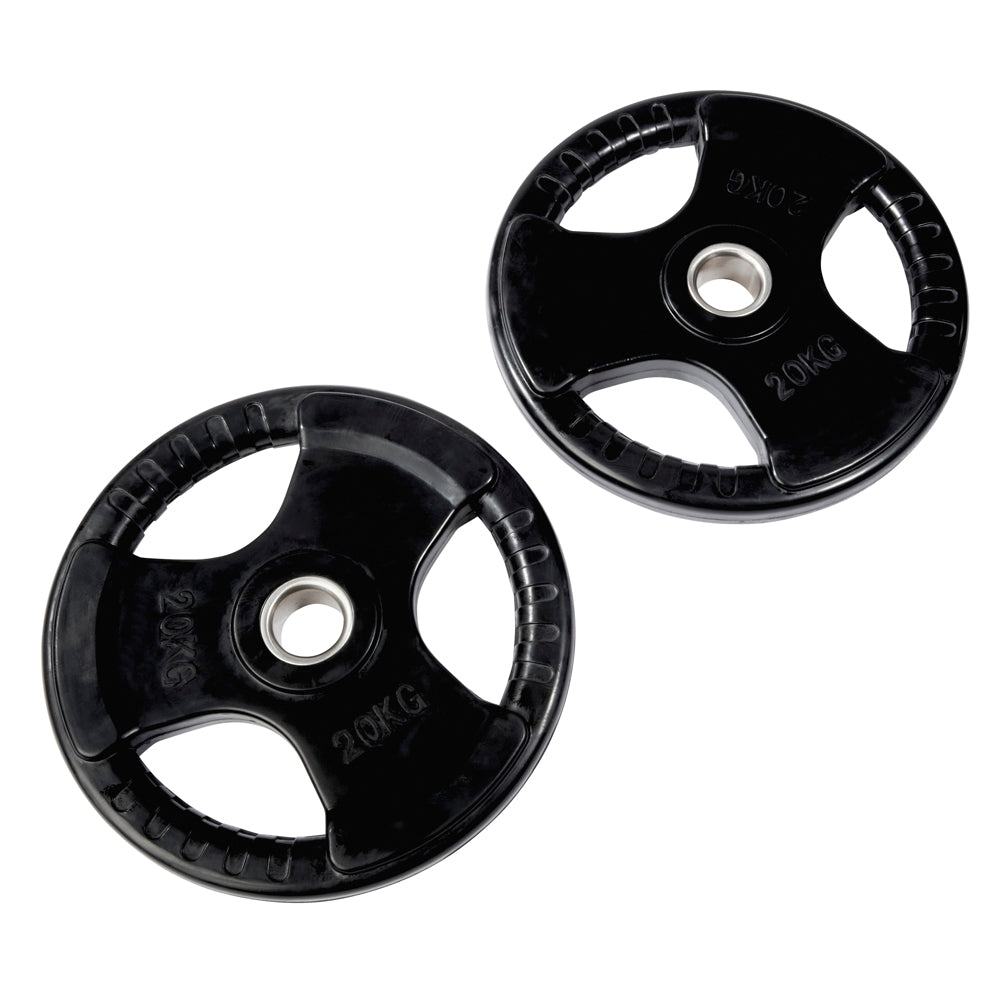 Olympic Rubber Tri-Grip Weight Plates, additional view