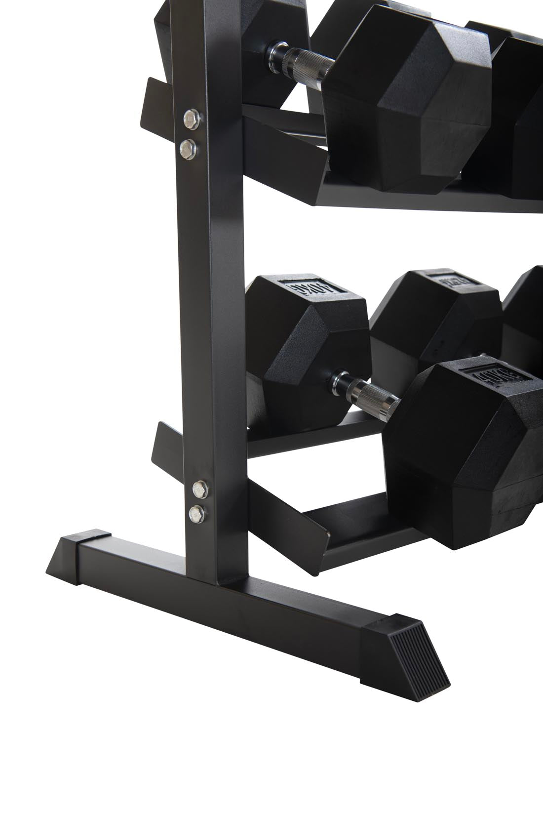 2.5kg-50kg Hex Dumbbell Set & 3-Tier Rack (2.5kg increments)