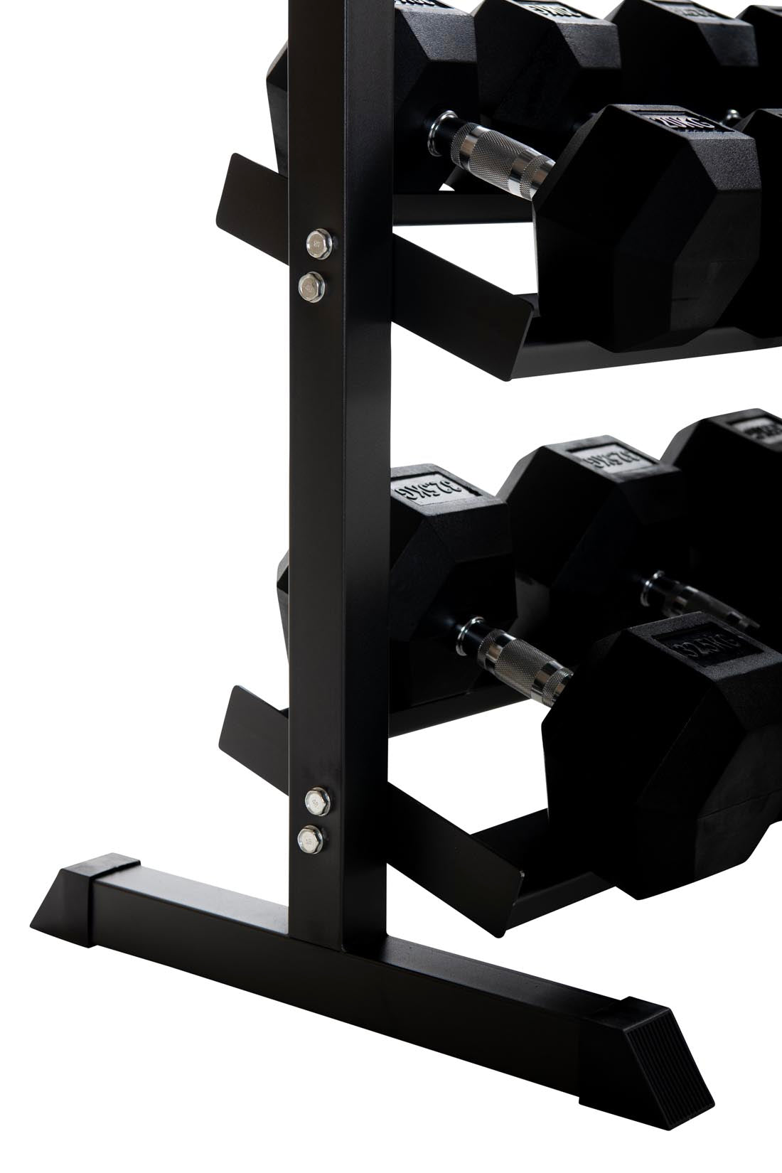 2.5kg-40kg Hex Dumbbell Set & 3-Tier Rack (2.5kg increments)