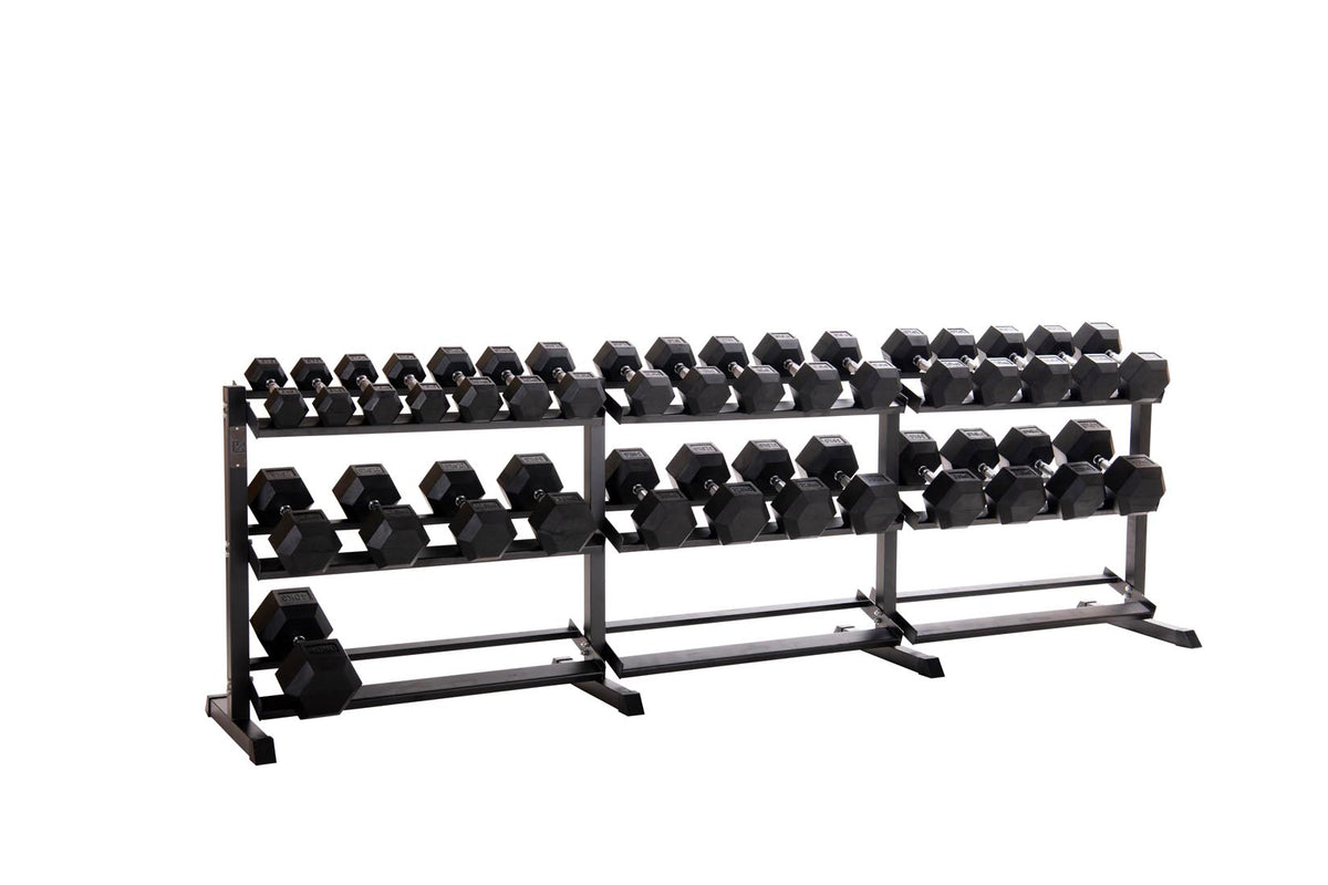 Custom Hex Dumbbell Set Builder With Optional Rack