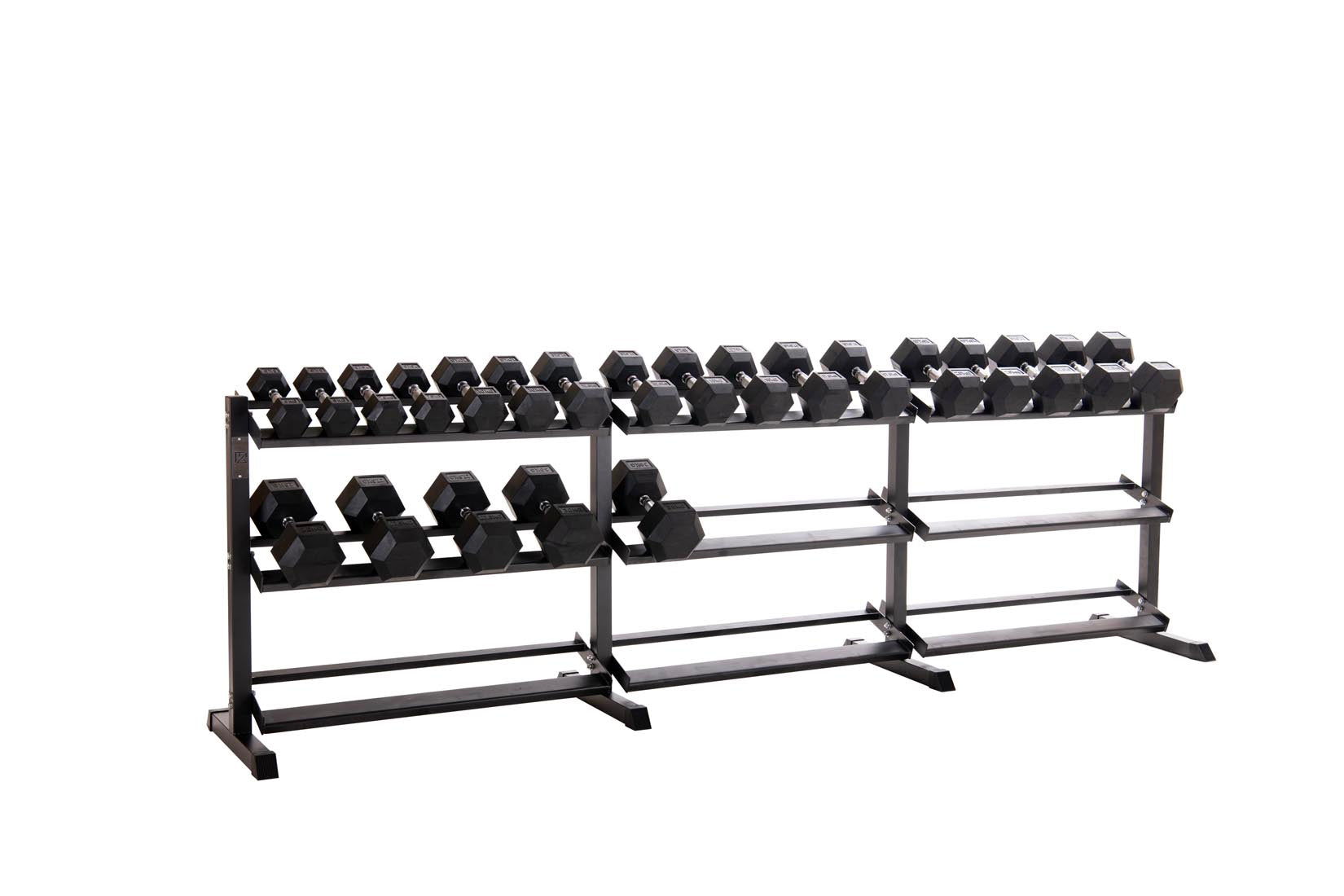 Custom Hex Dumbbell Set Builder With Optional Rack