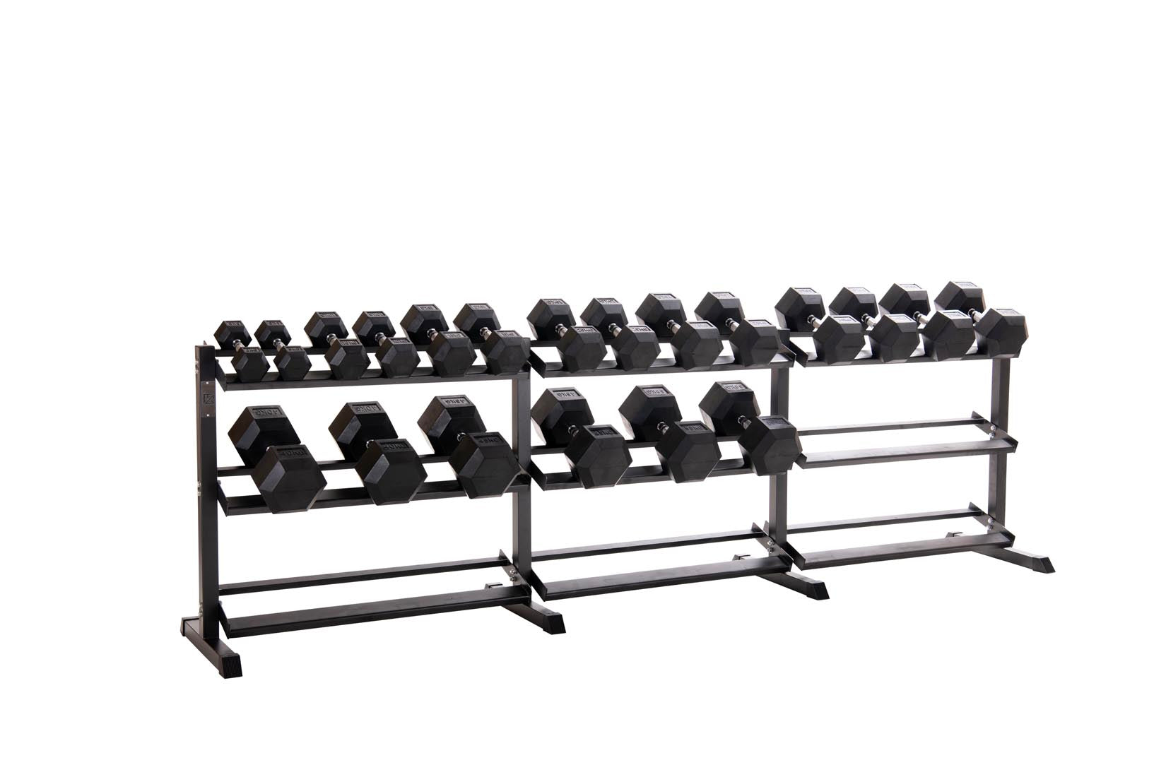 Custom Hex Dumbbell Set Builder With Optional Rack