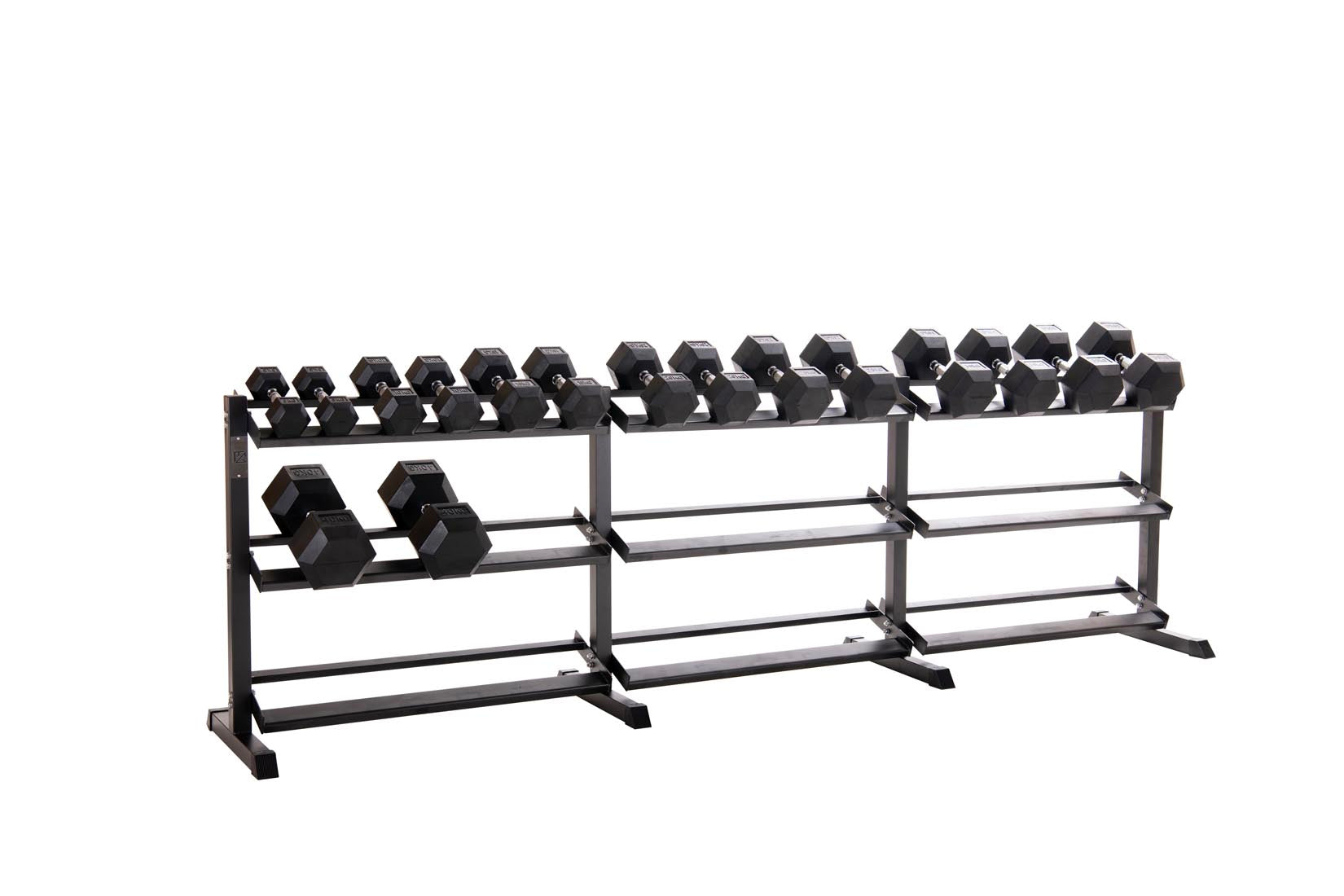 Custom Hex Dumbbell Set Builder With Optional Rack