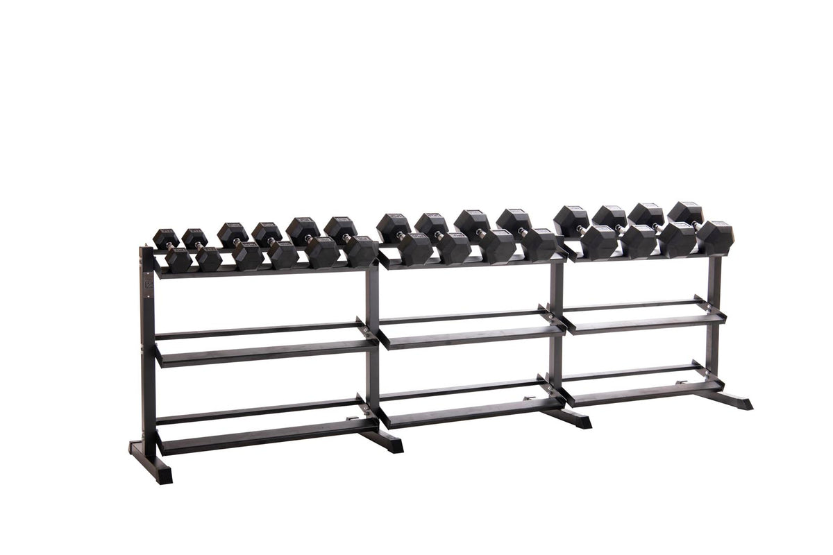 Custom Hex Dumbbell Set Builder With Optional Rack