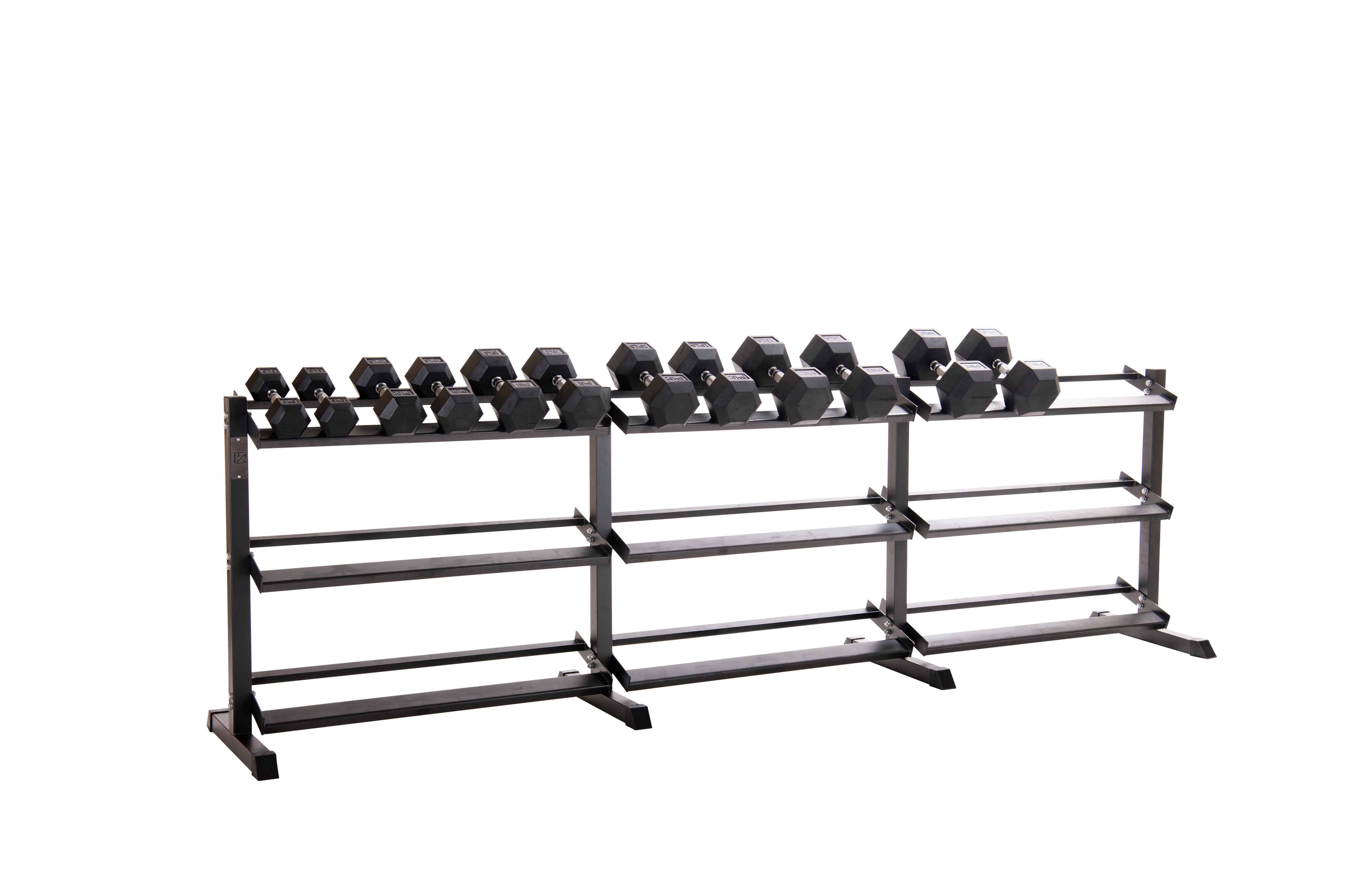 Custom Hex Dumbbell Set Builder With Optional Rack
