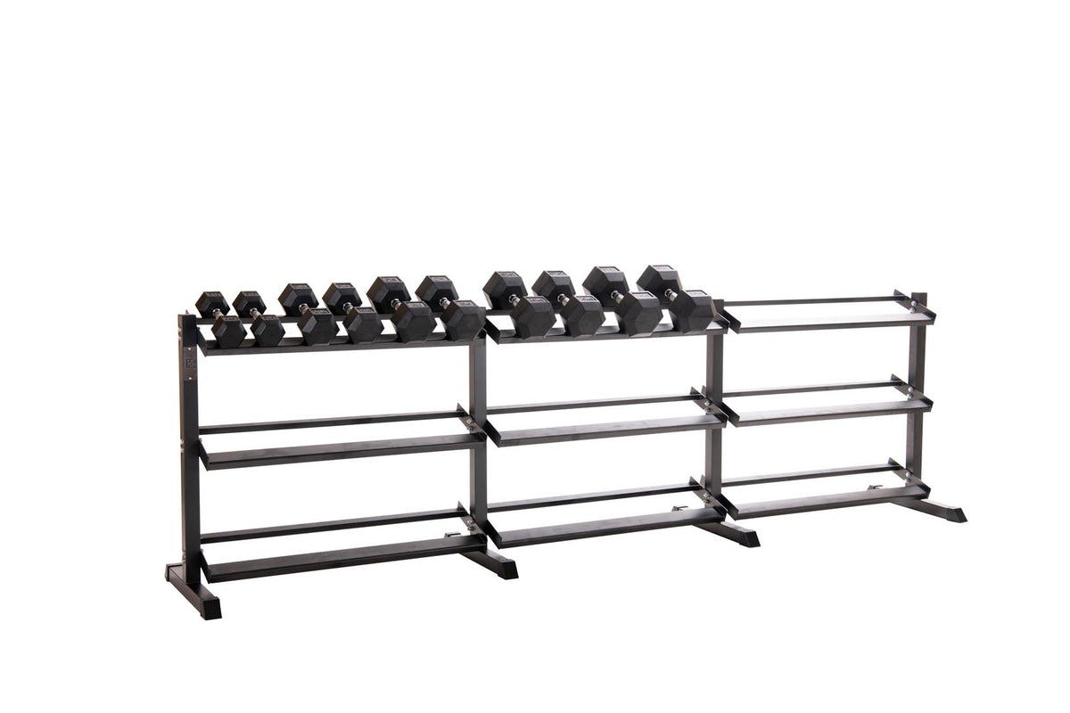Custom Hex Dumbbell Set Builder With Optional Rack