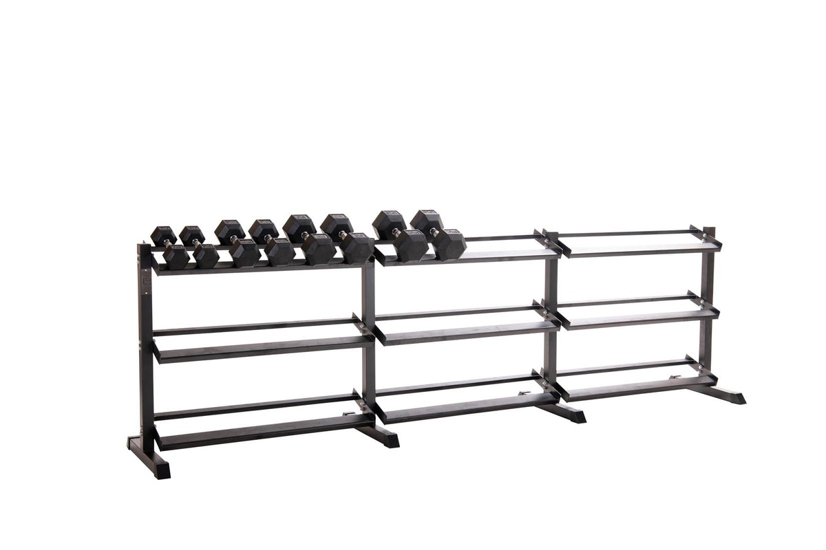 Custom Hex Dumbbell Set Builder With Optional Rack