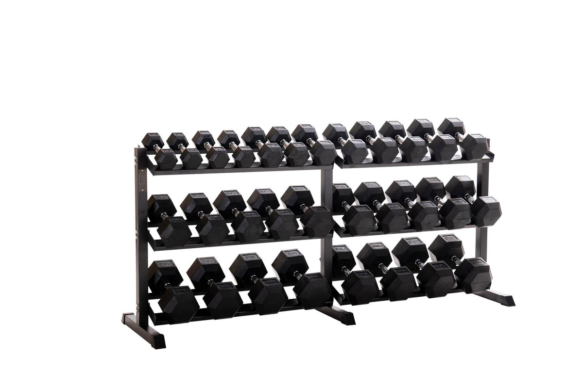 Custom Hex Dumbbell Set Builder With Optional Rack