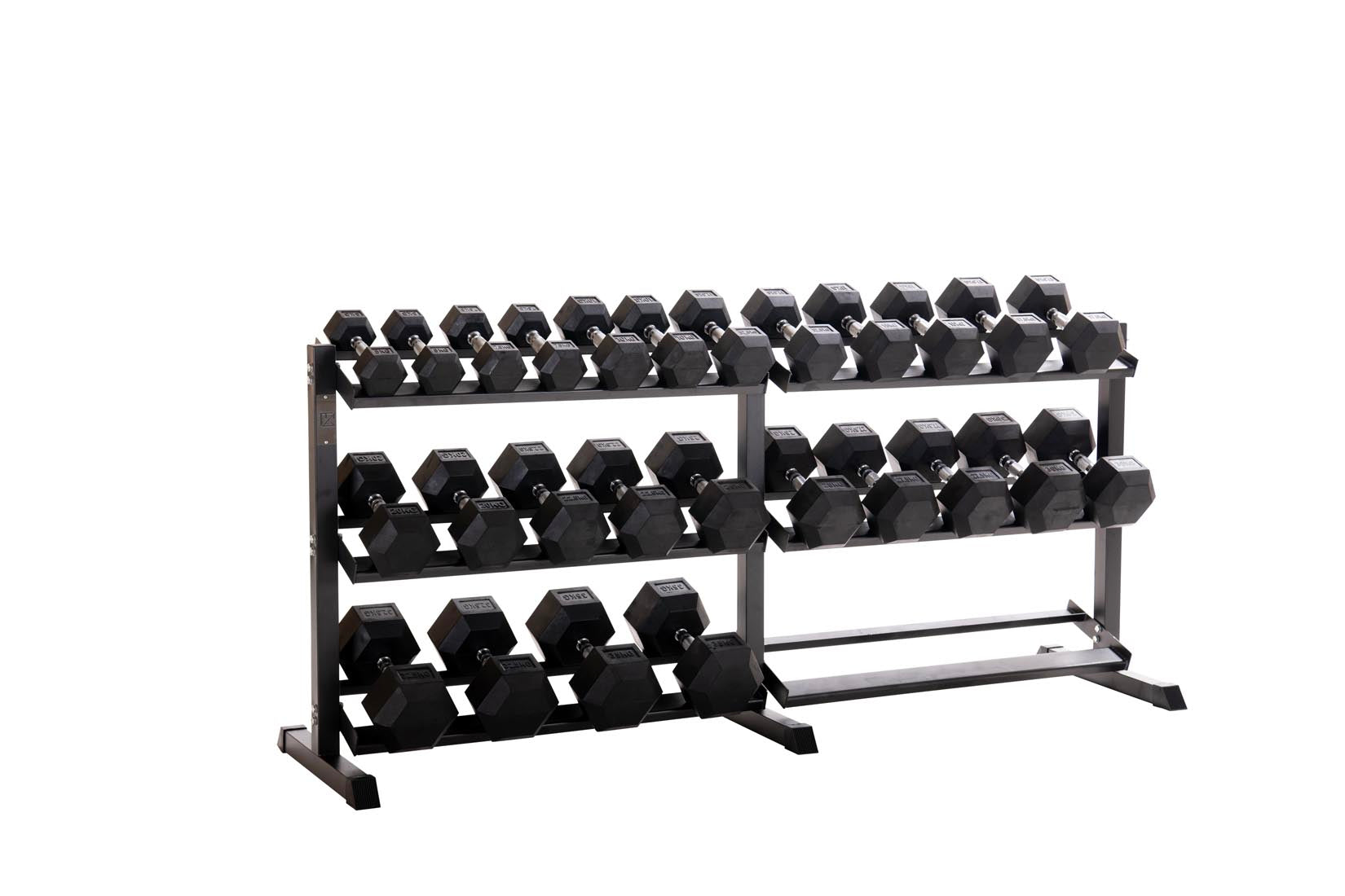 Custom Hex Dumbbell Set Builder With Optional Rack