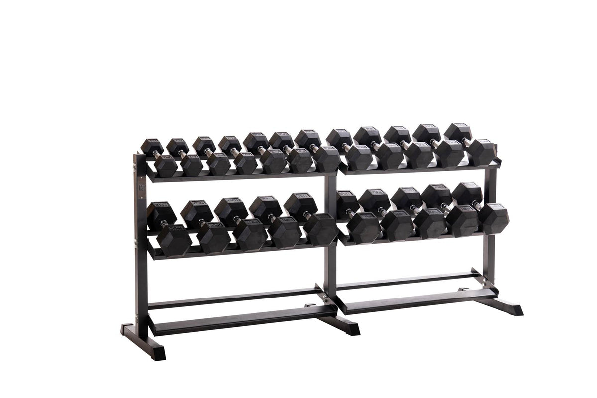 Custom Hex Dumbbell Set Builder With Optional Rack