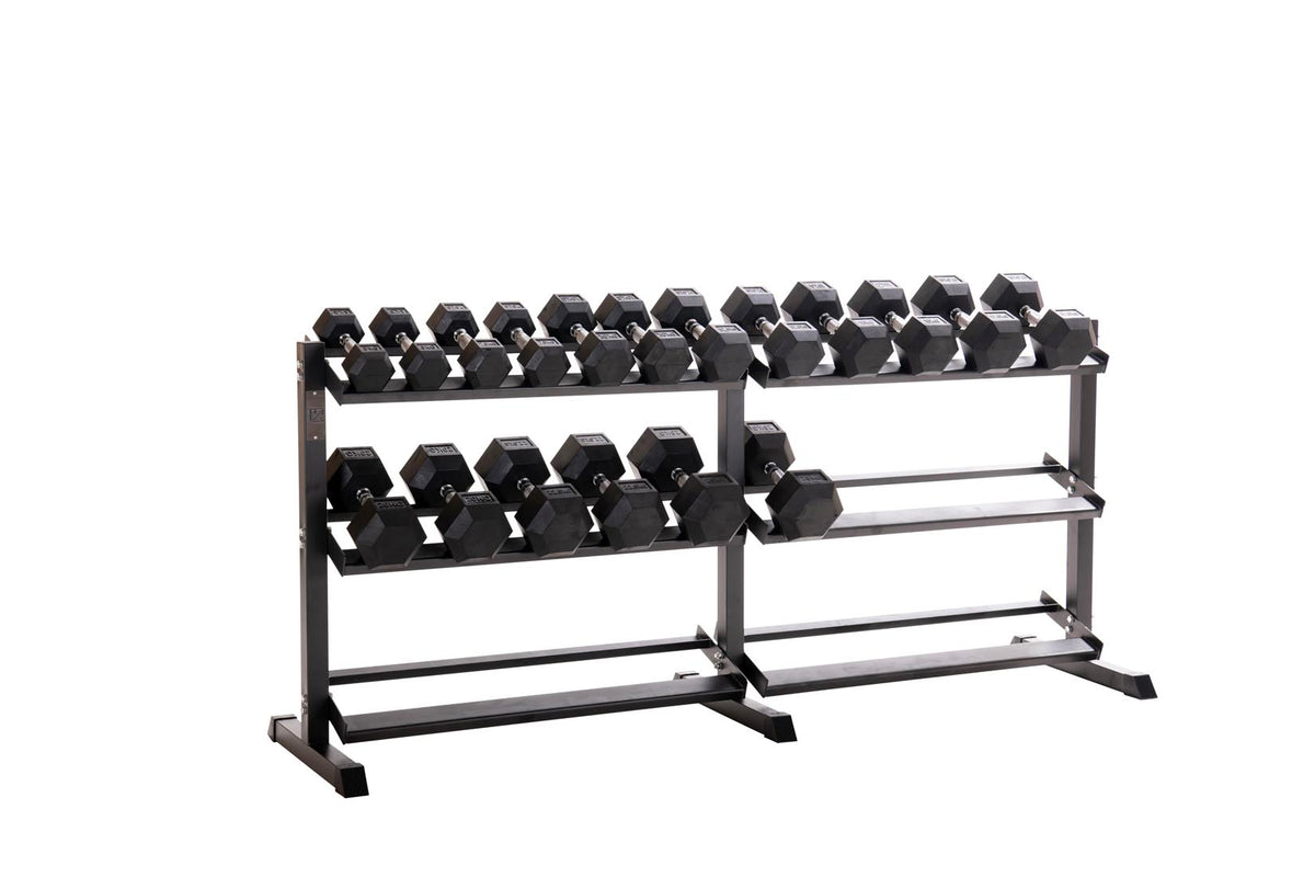 Custom Hex Dumbbell Set Builder With Optional Rack