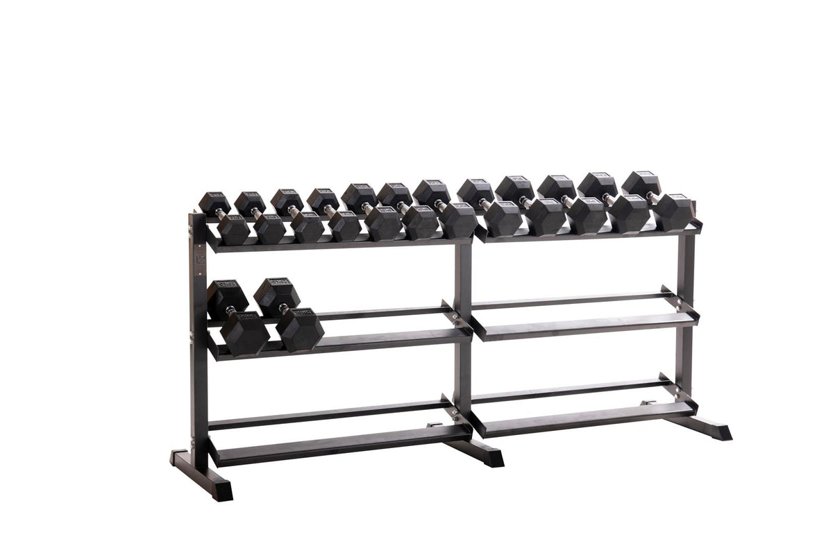 Custom Hex Dumbbell Set Builder With Optional Rack