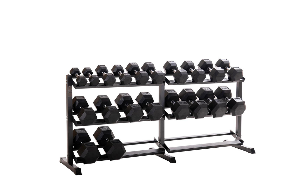 Custom Hex Dumbbell Set Builder With Optional Rack