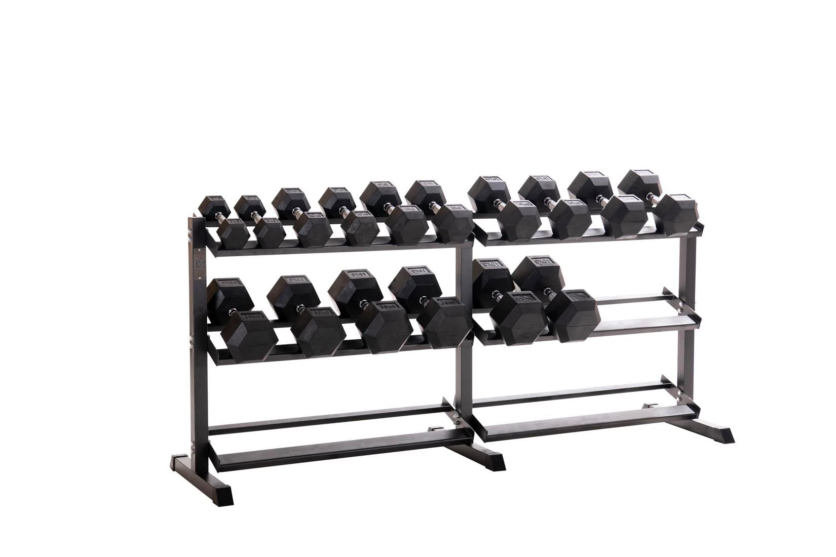 Custom Hex Dumbbell Set Builder With Optional Rack