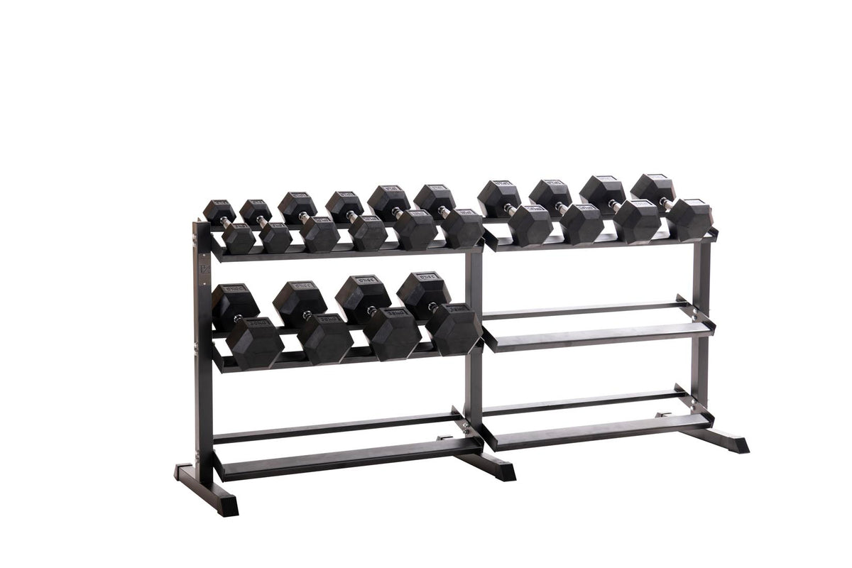 Custom Hex Dumbbell Set Builder With Optional Rack