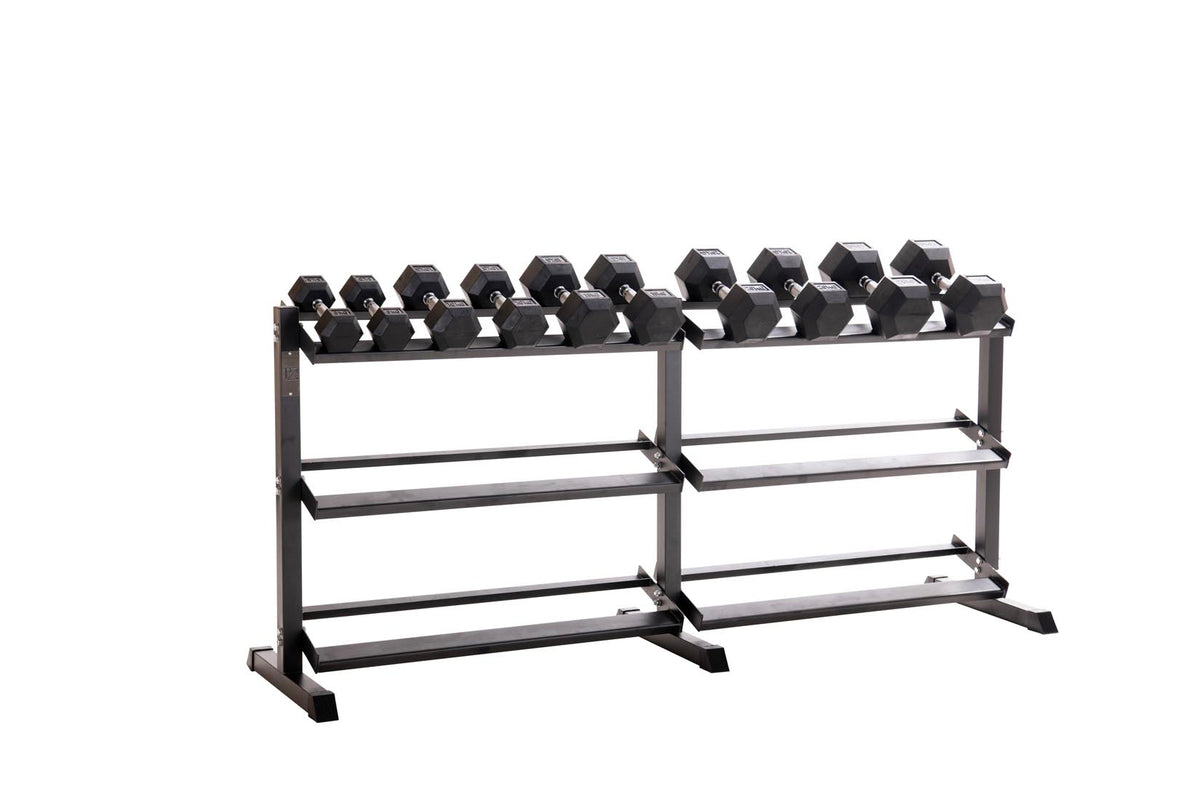 Custom Hex Dumbbell Set Builder With Optional Rack