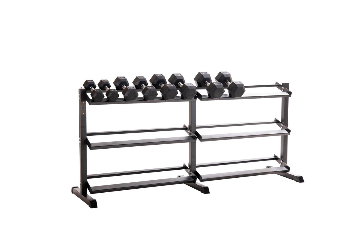 Custom Hex Dumbbell Set Builder With Optional Rack