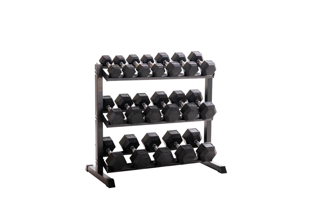 Custom Hex Dumbbell Set Builder With Optional Rack