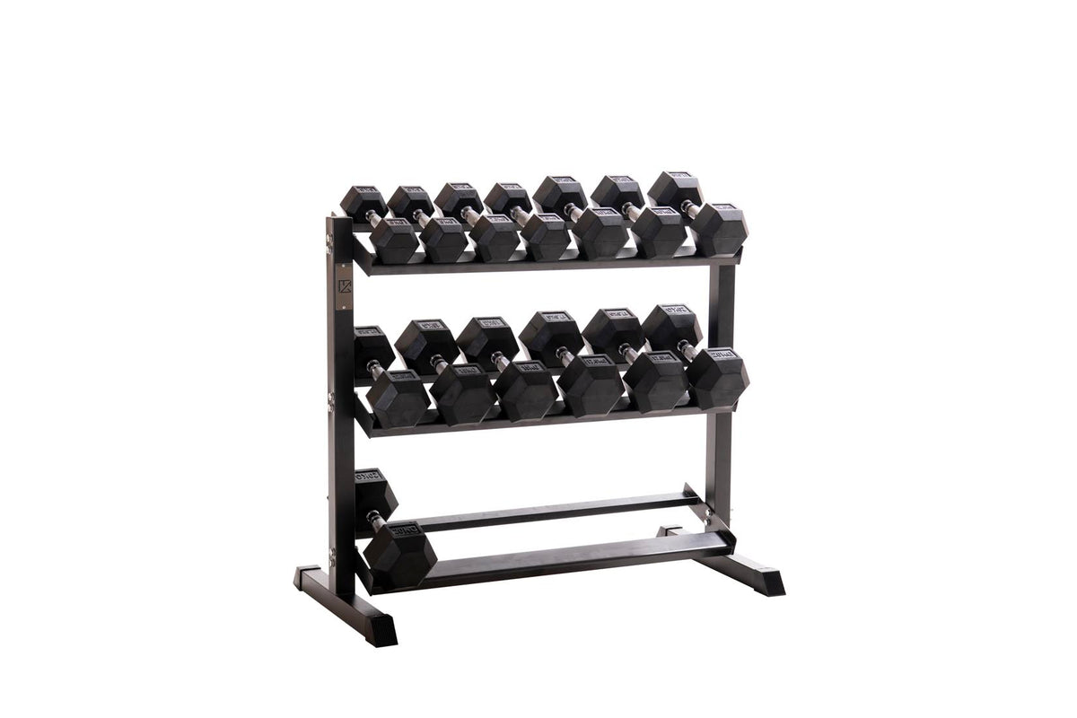 Custom Hex Dumbbell Set Builder With Optional Rack