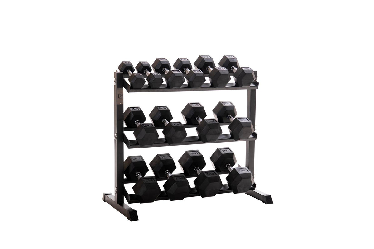 Custom Hex Dumbbell Set Builder With Optional Rack