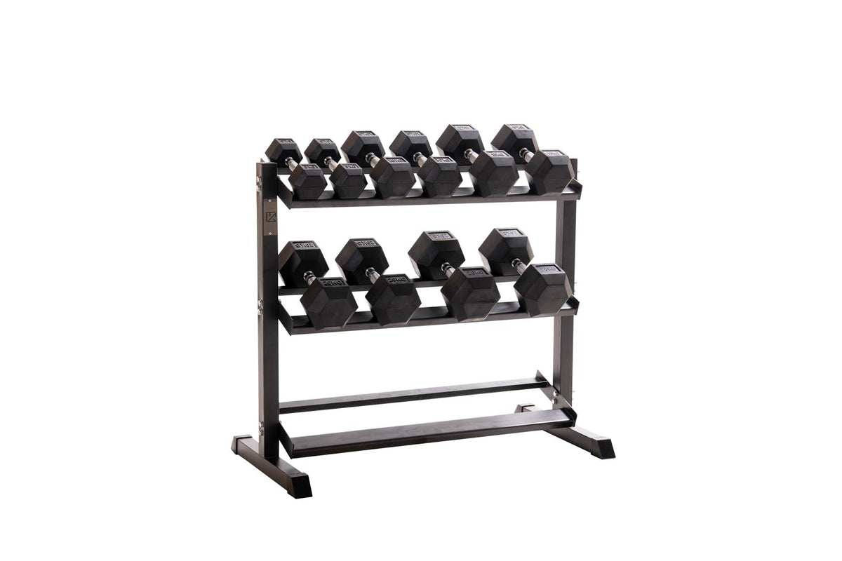 Custom Hex Dumbbell Set Builder With Optional Rack