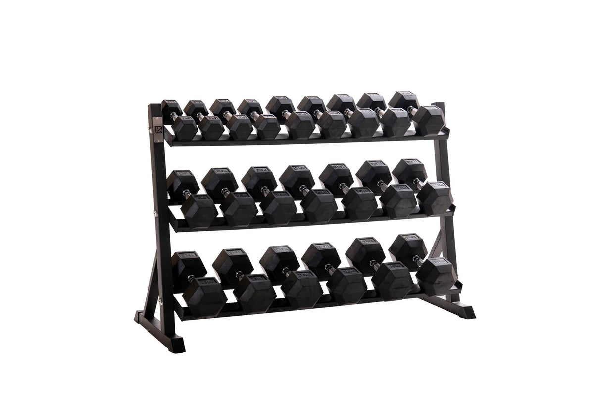 Custom Hex Dumbbell Set Builder With Optional Rack