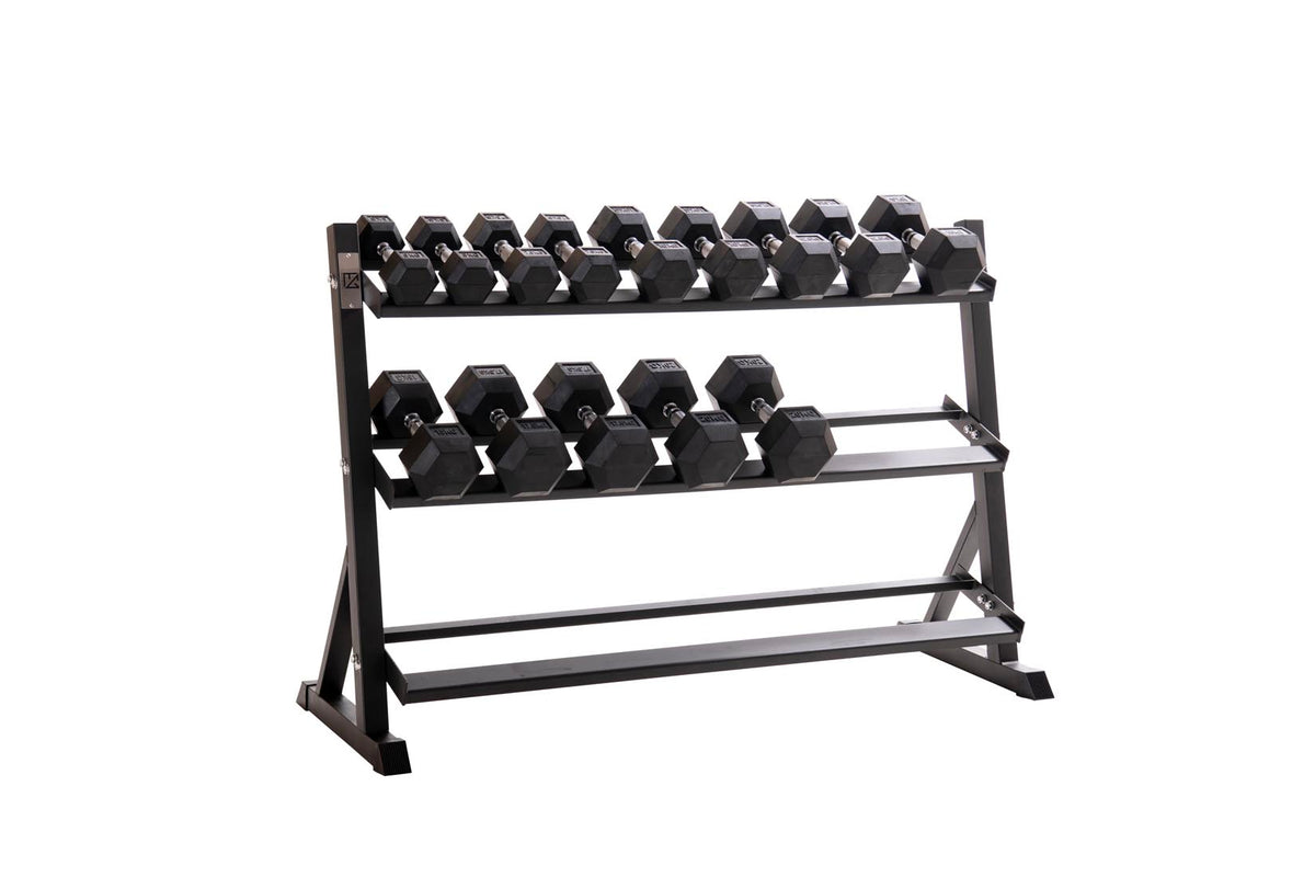 Custom Hex Dumbbell Set Builder With Optional Rack
