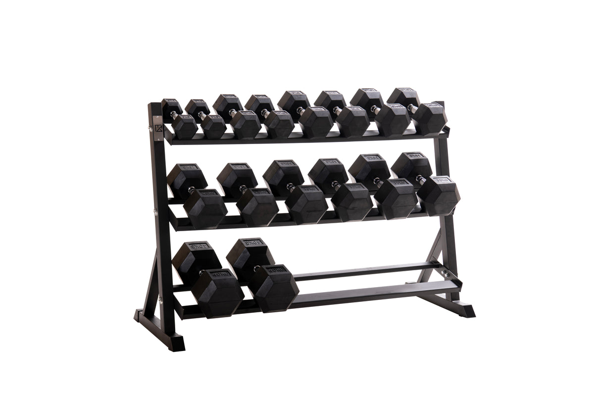 Custom Hex Dumbbell Set Builder With Optional Rack