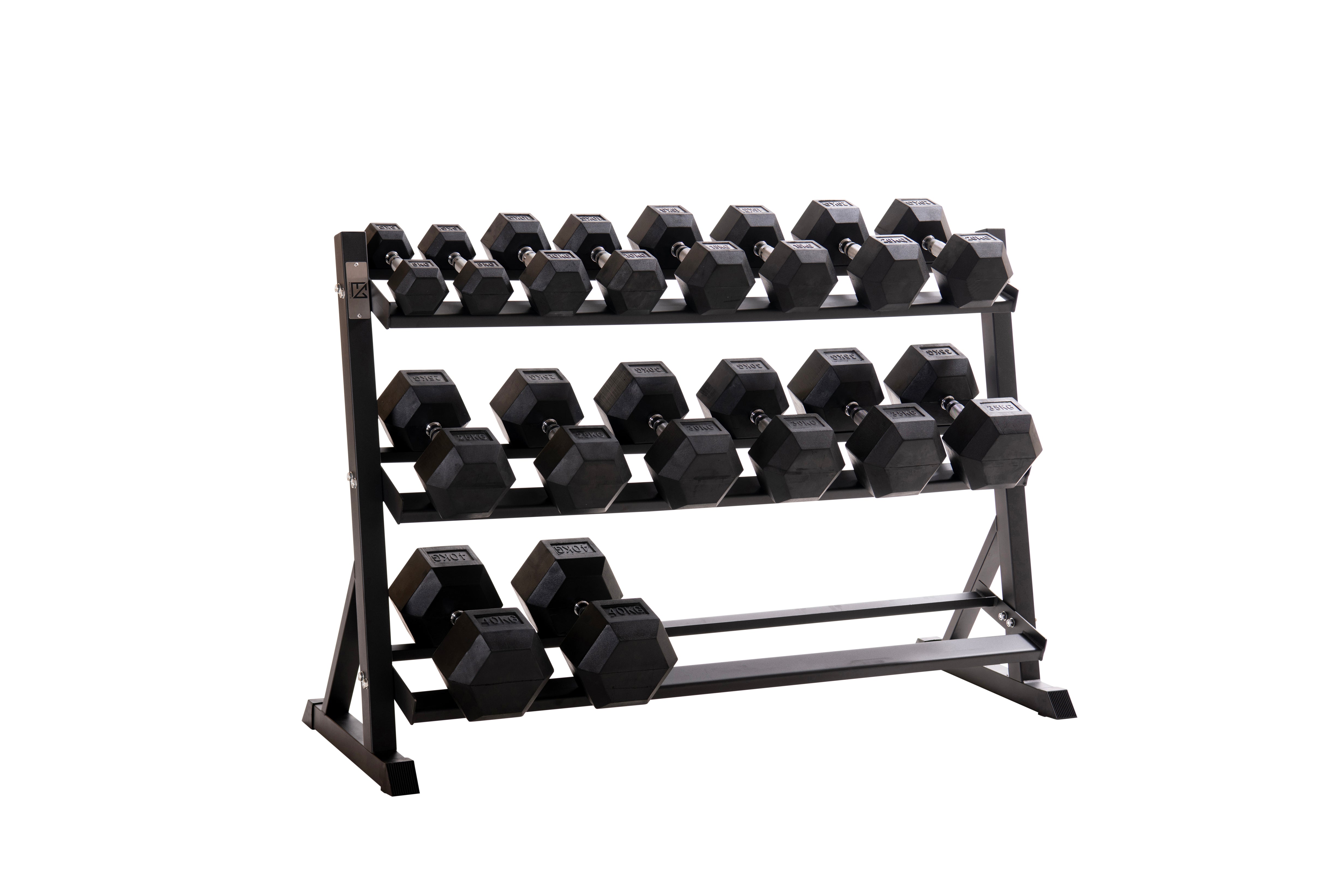 Custom Hex Dumbbell Set Builder With Optional Rack