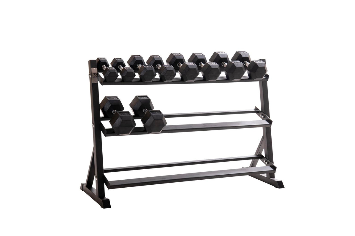 Custom Hex Dumbbell Set Builder With Optional Rack