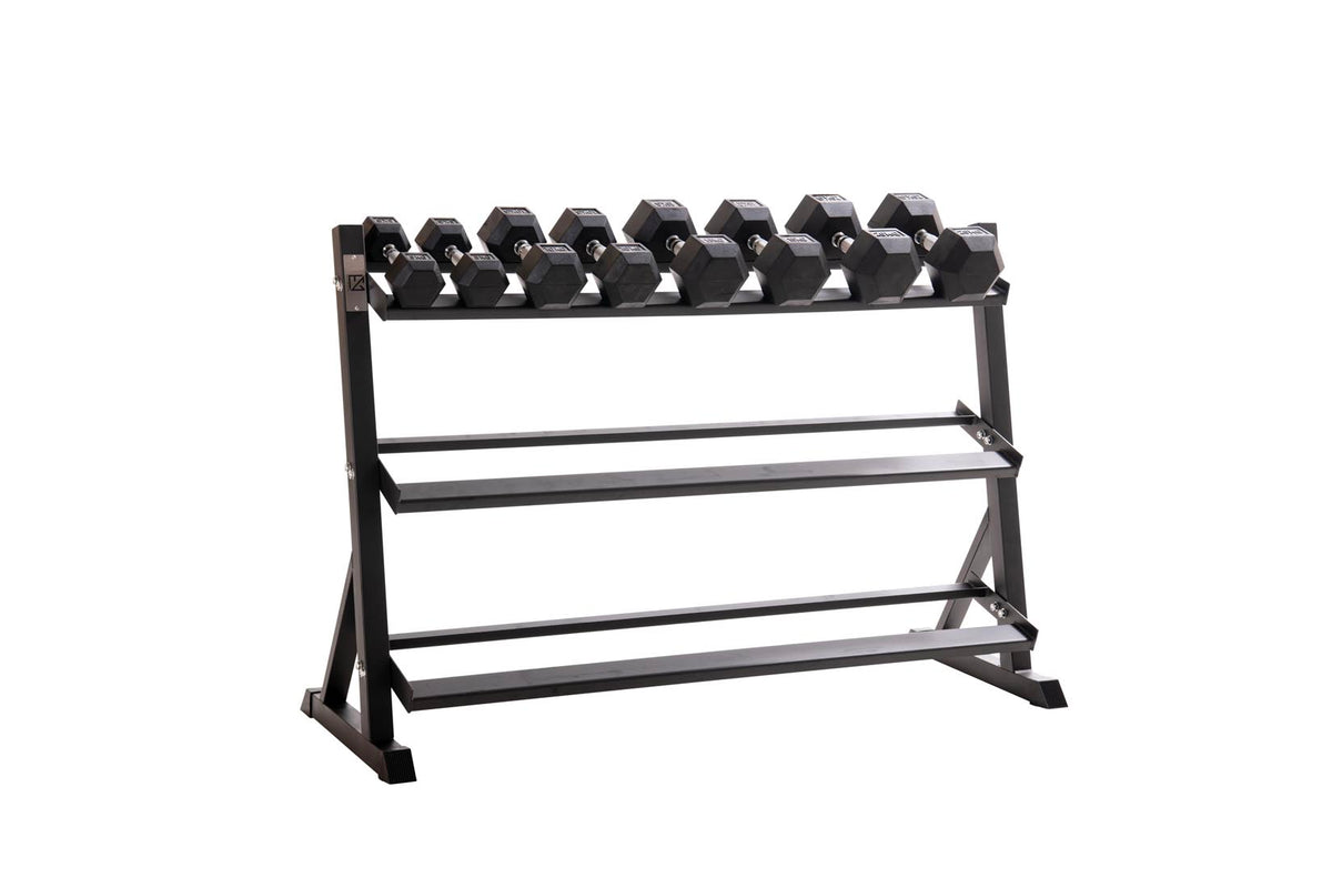 Custom Hex Dumbbell Set Builder With Optional Rack