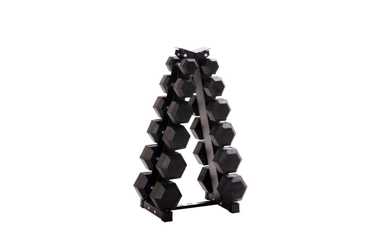 Custom Hex Dumbbell Set Builder With Optional Rack