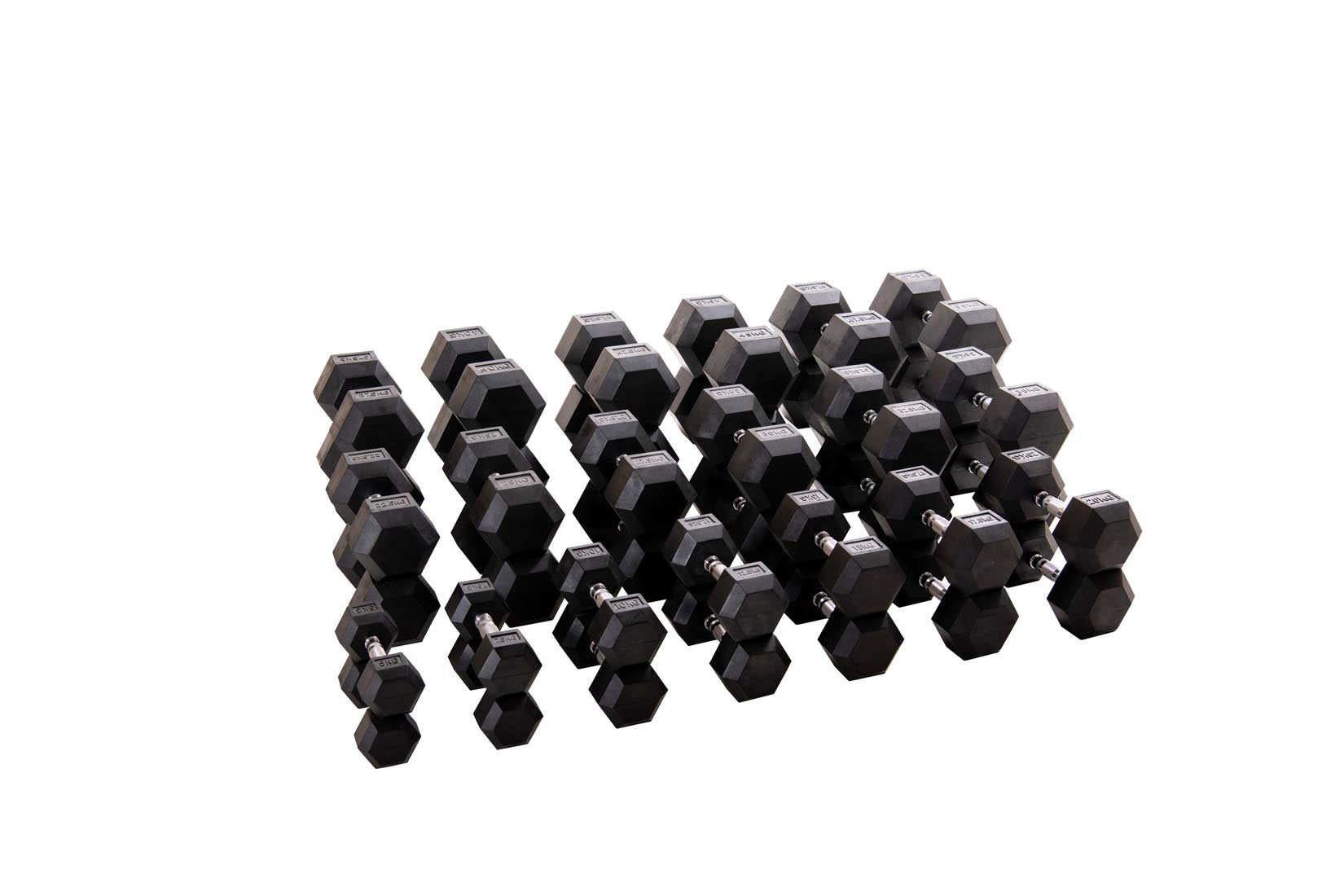 Custom Hex Dumbbell Set Builder With Optional Rack
