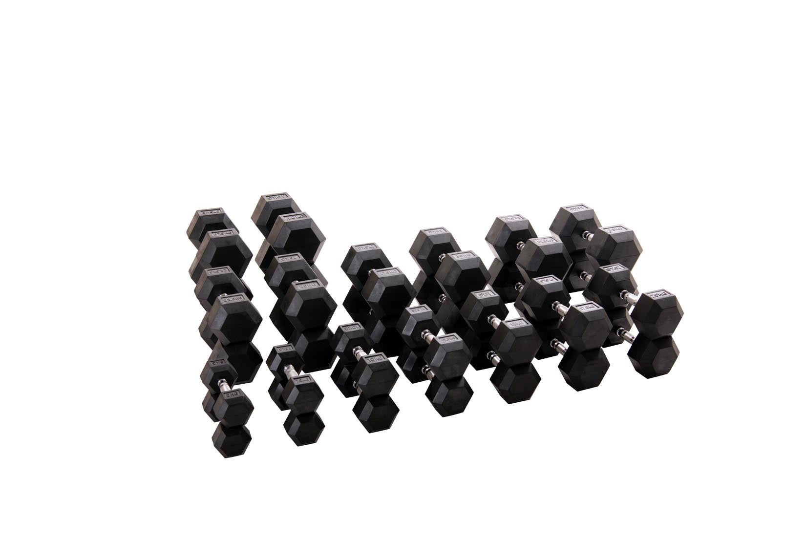 Custom Hex Dumbbell Set Builder With Optional Rack